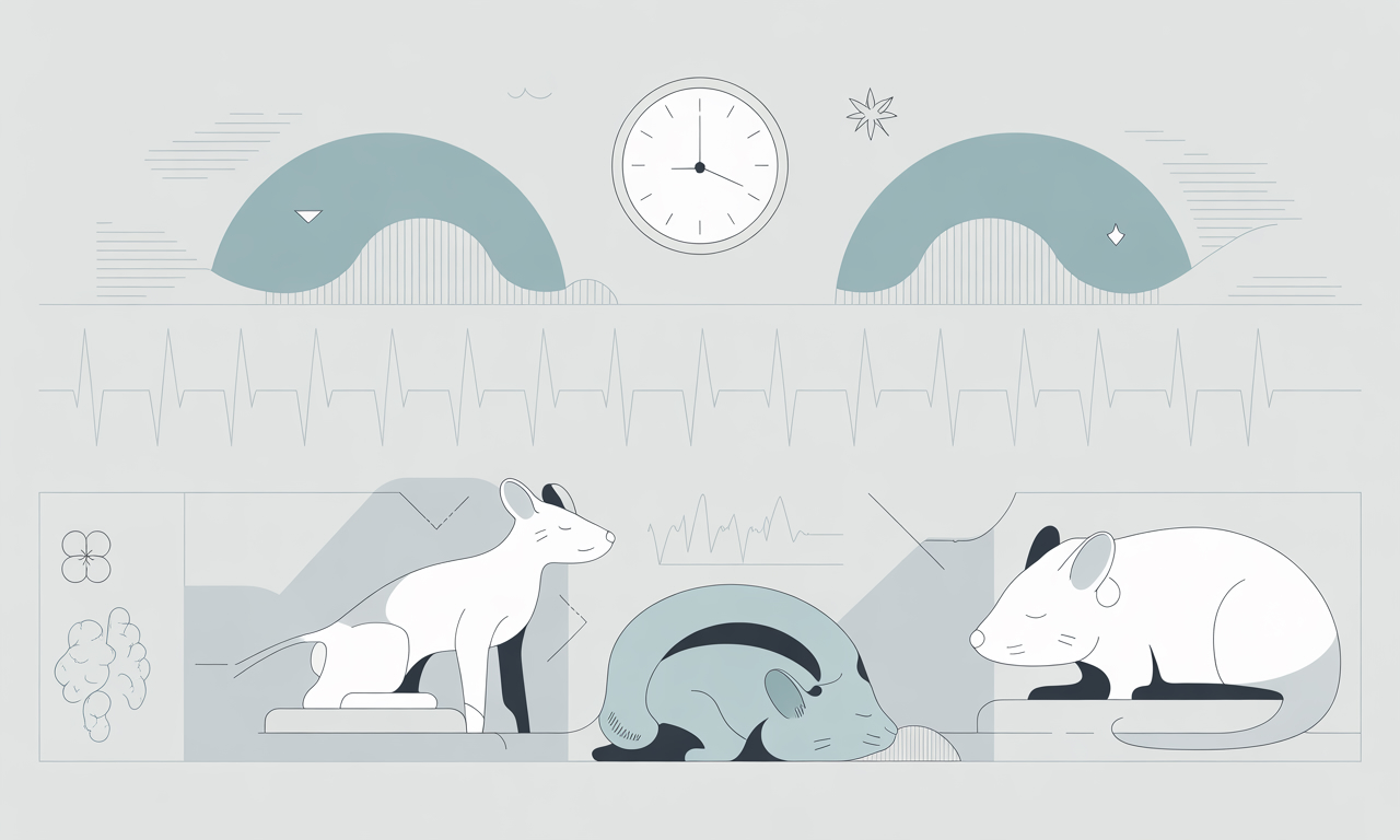 Hypnogram showing sleep-wake cycle architecture — NREM, REM, and wakefulness across 24 hours